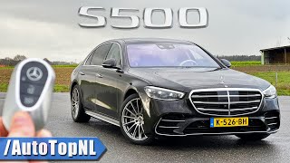 2021 Mercedes Benz S class S500 REVIEW on AUTOBAHN NO SPEED LIMIT by AutoTopNL [upl. by Aitnauq]