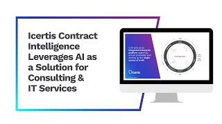 Icertis Contract Intelligence Leverages AI As Solution For Consulting amp IT Services [upl. by Frannie773]