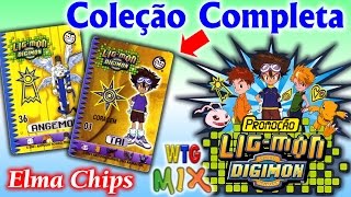 Coleção Completa Cards Ligmon Digimon  2001  Promoção Elma Chips Nostalgia [upl. by Selena]