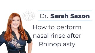 How to Perform Nasal Rinse after Rhinoplasty [upl. by Lepley891]