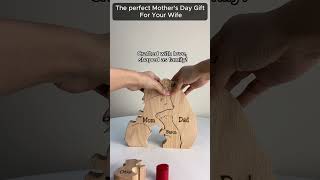 Wooden Bears Family Puzzle  Mothers Day Gift [upl. by Analat]