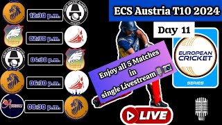 SAL vs CCC LIVE  ECS Austria T10 Day 11 Live Score amp Commentary [upl. by Neiht]