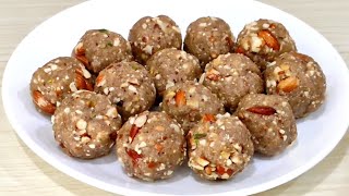 Dry Fruits Laddu Recipe  Dry fruit laddu for winter  Gond ke Laddo [upl. by Hyatt198]