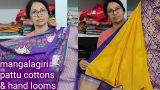 offer sale mangalagiri pattu cotton sareesJP kotashandloom cottonssuseela fashion point [upl. by Saduj452]