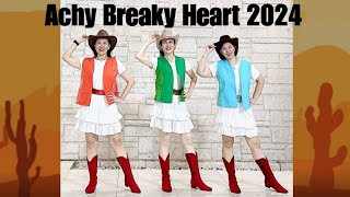 Achy Breaky Heart 2024 Line Dance demo amp count [upl. by Fonseca]