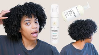 Innersense I Create Definition Mousse Wash and Go  Natural Hair [upl. by Llewol]