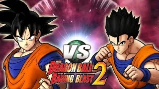 Dragon Ball Z Raging Blast 2  Goku Vs Mystic Gohan What If Battle [upl. by Odrarebe]