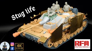 Lets build a StuG IV SdKfz167 Tank Destroyer Rye Field 135 full build [upl. by Annaiviv]