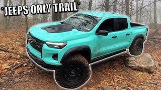 Colorado ZR2 DOMINATES JEEP ONLY Trails I Forgive You Chevy [upl. by Assirralc404]