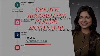 Create a record link in salesforce flow send emailDynamic Record Link [upl. by Atsira568]