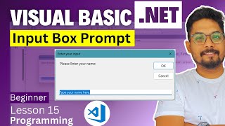 Prompt Box for Input from User in VBNet  Visual BasicNet Tutorial  Input Box [upl. by Desberg]