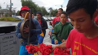 DBQA LION DANCE TRADITIONAL VIETNAMESE STREET DRUMMING LALOR 2019 [upl. by Artap]