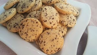 صابلي كوكيز سهل جدا بنكهة جوز الهند SABLÉ COOKIES SAVEUR NOIR DE COCO [upl. by Dewayne]