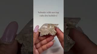 Insane Naica selenite w moving enhydro bubbles Gaswater trapped inside crystals rare geology [upl. by Nebra]