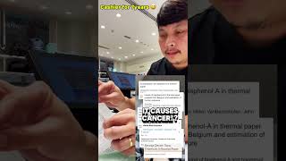 Cancerous Thermal Paper Roll Here’s What you need to know  shortvideo short awareness [upl. by Lightfoot599]