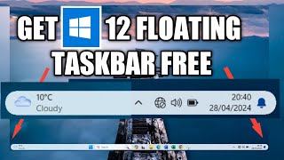 Make your windows 1011 taskbar futuristic for free [upl. by Debra]