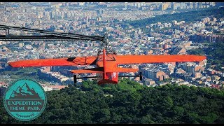 The Historic Tibidabo Amusement Park  Barcelona Spain  Expedition Theme Park [upl. by Akinar]