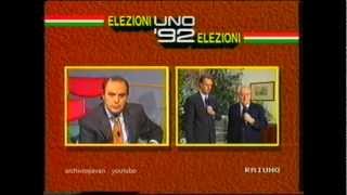 1992 6 aprile elezioni politiche Doxa la prima volta degli exit poll in Italia [upl. by Andriette]