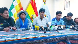 Conferencia de prensa del presidente Nacional del MAS IPSP Evo Morales Ayma [upl. by Ydac619]