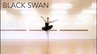 BLACK SWAN VARIATION FOR BEGINNERS  Swan Lake Ballet  natalie danza [upl. by Hutchings]