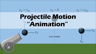 PROJECTILE MOTION  Physics Animation [upl. by Selia]