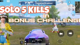 SOLO 5 KILLS IN BONUS CHALLENGE  JONATHANGAMINGYT  bgmi video jonathangaming [upl. by Silin996]