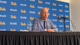 UCLA head coach Mick Cronin after 8470 win over Idaho State 1120 [upl. by Neelya]