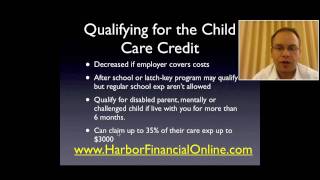 Child Care Tax Credit amp Dependent Care Credit 2012 2013 [upl. by Hazen]