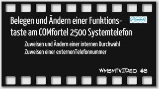 008  Belegen und Ändern einer Funktionstaste am COMfortel 2500 von Auerswald [upl. by Lagas45]