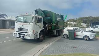 city of Wanneroo green waste 2030 solo ex Adelaide truck [upl. by Ury]