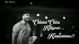 Sid Sriram New Song Chinanjiru Lyrical Video  Kannama  Bharathi Lyrics [upl. by Arakal]