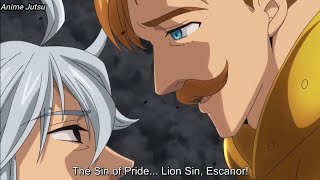 Escanor VS Estarossa Full Fight  Seven Deadly Sins  English Dub [upl. by Lockhart]