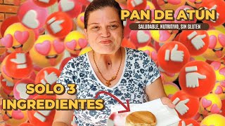 Receta de Pan sin Harinas ¡Fácil Saludable y Delicioso con solo 3 Ingredientes [upl. by Almund]