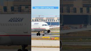 Aegean Airlines A320 Departure [upl. by Merrie]