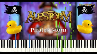 Pirates Scorn  ALESTORM Piano Tutorial [upl. by Sacksen]