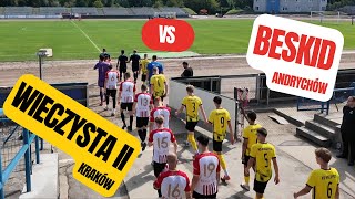 IV liga małopolska Wieczysta II 12 Beskid skrót [upl. by Rehpretsirhc]