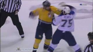 Ryan Reaves vs Brian McGrattan Feb 4 2012 [upl. by Seow]