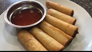 Filipino Lumpia Shanghai RecipeCooking amp Eating Sounds ASMR [upl. by Gilburt]