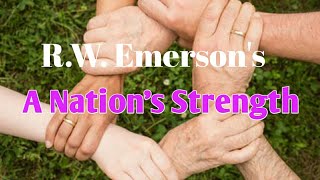 R W Emersons A Nations StrengthPJManilal [upl. by Sutsuj]