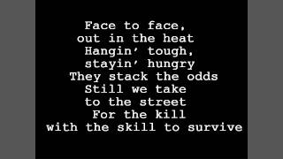 Survivor  Eye of The Tiger Original Lyrics HD [upl. by Laundes864]