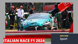 Unusual highspeed crash for F1 Safety Car at Italian Grand Prix‼️ [upl. by Ellennoj]