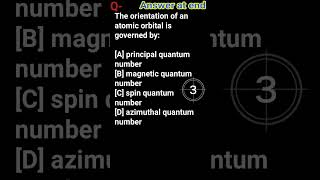 orientation of atomic orbitalprincipal quantum numbermagnetic quantum numberspin quantazimuthal [upl. by Noissap]