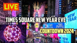 New York Live Times Square New Year Eve Countdown 2024 [upl. by Tyson954]