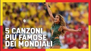 5 CANZONI PIÙ FAMOSE DEI MONDIALI DI CALCIO 🎵 [upl. by Anneis662]