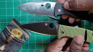 Spyderco Shaman vs The Bodacious Clear winner and why 🤫 [upl. by Nednil325]