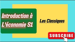 Introduction à léconomie partie 6 Les Classiques [upl. by Yrennalf64]