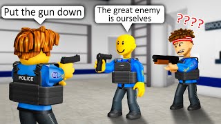 POLICE SCHOOL 👮‍♂️ ROBLOX Brookhaven 🏡RP  FUNNY MOMENTS [upl. by Ahseena]