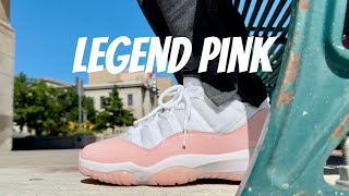 Air Jordan 11 low Legend Pink Outside review [upl. by Howlend]