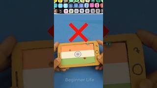 Making India 🇮🇳 Cardboard Crafts Game puzzle Easy shorts flag india respect artandcraft [upl. by Eleda897]