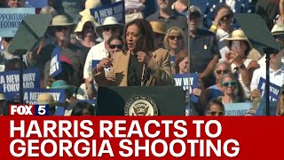 Kamala Harris addresses Apalachee High School shooting  FOX 5 News [upl. by Harrus]